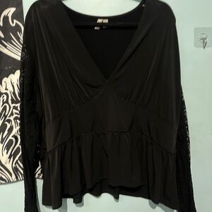Elegant Black Women's Top